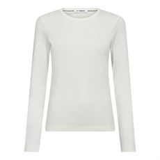CO`COUTURE T-SHIRT, GRANNYCC EMBROIDERY LS TEE, OFF WHITE
